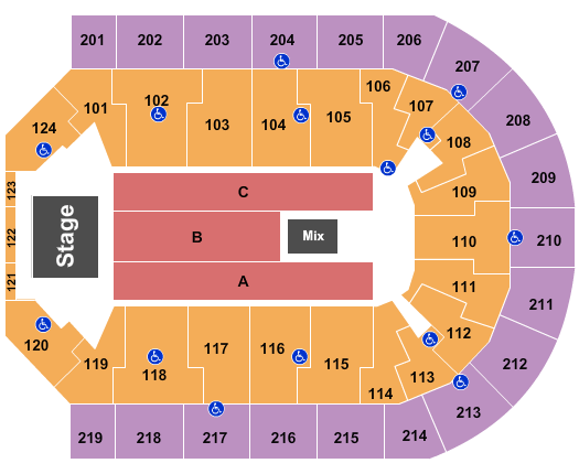 Denny Sanford Premier Center Pentatonix Seating Chart